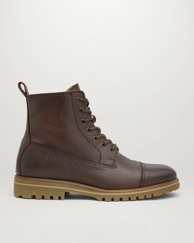 Belstaff Alperton Lace Up Boots In Dark Brown