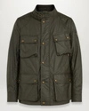 Belstaff Racemaster Waxed Jacket Faded Olive In Faded Olive