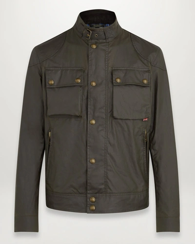 Belstaff Racemaster Jacket In Faded Olive