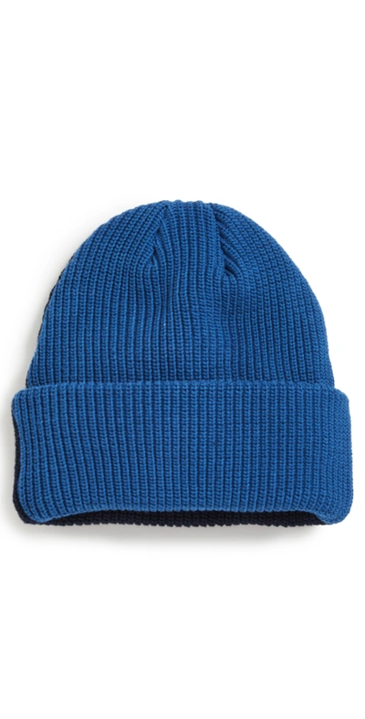 Donni Duo Beanie In Blueberry/navy