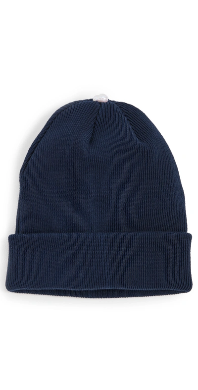 Donni Pearl Bean Beanie In Navy