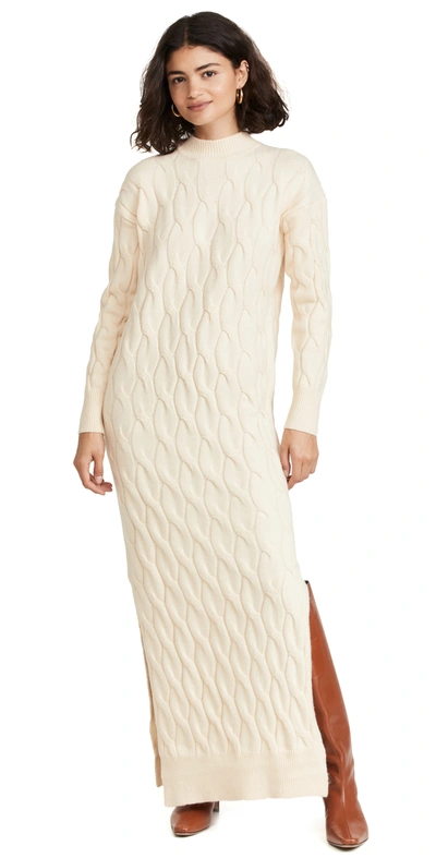 Line & Dot Dorothy Jumper Dress In Crme