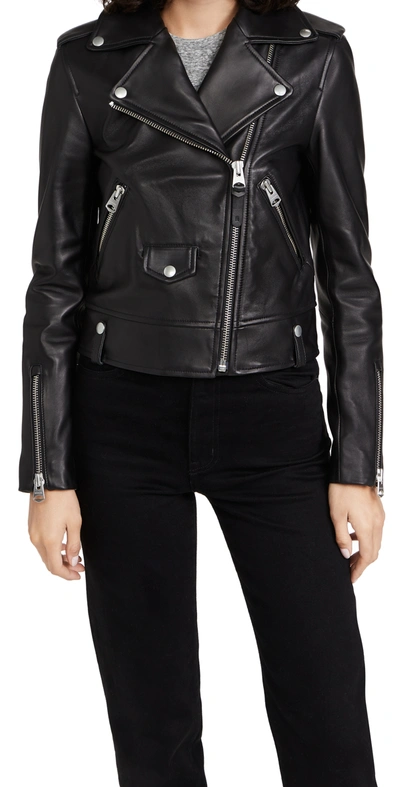 Mackage Baya Leather Jacket In Black