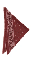 Madewell Scarf Bandana In Afterglow Red