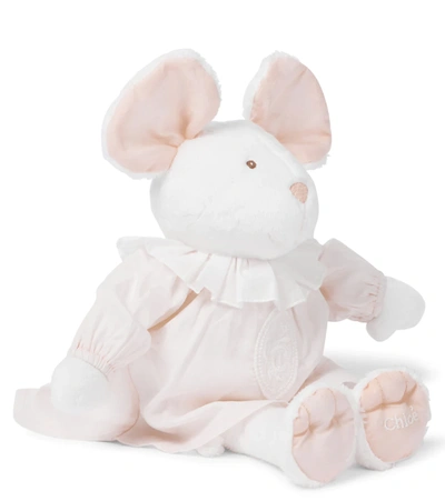 Chloé Baby Mouse Soft Toy In Salmon