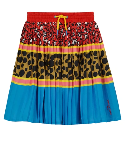 The Marc Jacobs Kids' Printed Pleated Skirt Blue
