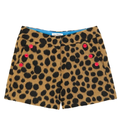 The Marc Jacobs Kids' Leopard-printed Shorts In Brown