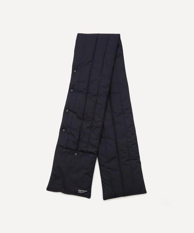 Norse Projects Pertex Quantum Snap Quilt Scarf In Dark Navy
