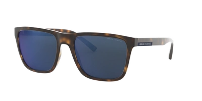 Armani Exchange Man Sunglasses Ax4080sf In Mirror Blue