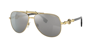 Versace Unisex Sunglass Ve2236 In Gold