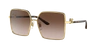 Dolce & Gabbana Dg2279 Square-frame Metal Sunglasses In Gradient Brown