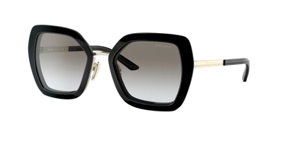 Prada Pr 53ys Square-frame Metal Sunglasses In Grey Gradient