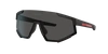 Prada Shield Frame Sunglasses In Dark Grey