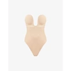 Fashion Forms U-plunge Self-adhesive Backless Thong Bodysuit In Nude