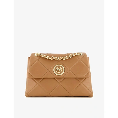 Dune Duchess Medium Quilted Leather Cross-body Bag In Camel-leather