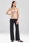 Josie Natori Natori Key Silk Tank Top Shirt In Rose