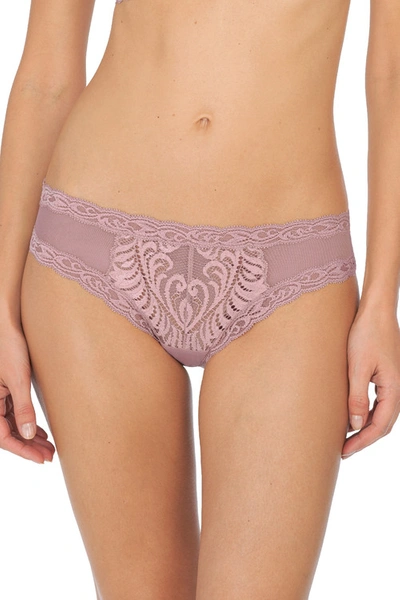 Natori Feathers Hipster Panty In Rose