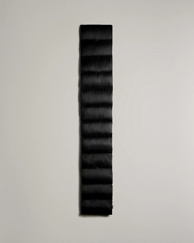 Hunter Recycled Nylon Puffer Scarf In Black