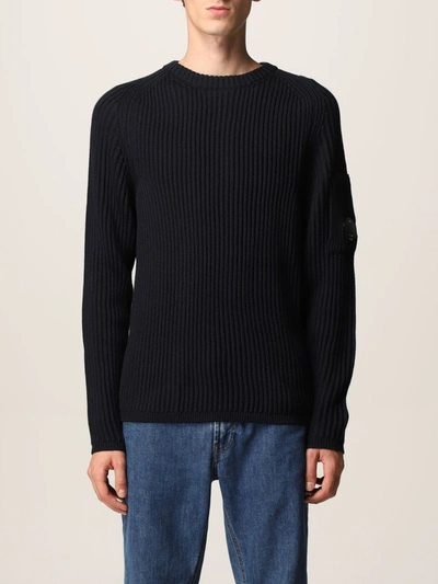C.p. Company Sweater  Men Color Navy In Navy