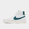 Nike Blazer Mid '77 Vintage Casual Shoes In White/dark Teal Green/sail/white