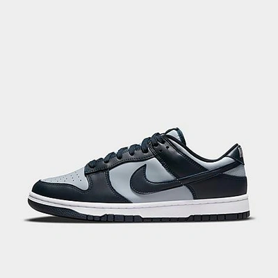 Nike Dunk Low Retro Casual Shoes In Wolf Grey/dark Obsidian/total Orange