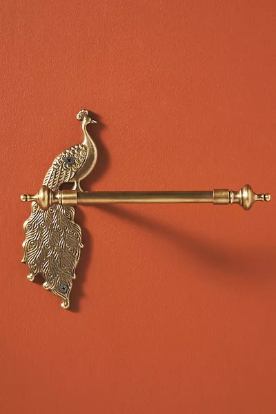 Anthropologie Ida Peacock Toilet Paper Holder In Brown