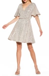 Alexia Admor Oak Dress In Silver