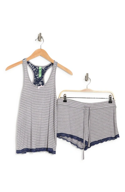 Honeydew Intimates Short Pajamas In Illusion Stripe