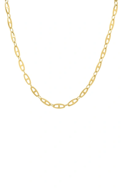 Hmy Jewelry 18k Yellow Gold Plated Stainless Steel 24" Double Link Chain Necklace