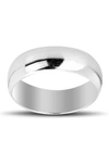 SIMONA 6MM STERLING SILVER BAND RING