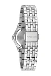Bulova Swarovski Crystal Accented Watch, Necklace & Earrings Set, 30mm In Silver-tone