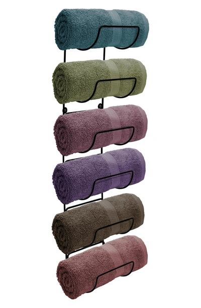 Sorbus Six Level Bathroom Towel Holder In Black