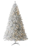Treetopia Silver Stardust Tinsel Tree In Clear Led