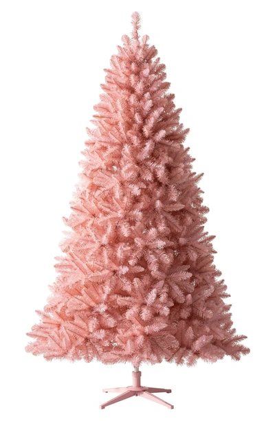 Treetopia Pretty In Pink Synthetic Fir Tree In Clear Led