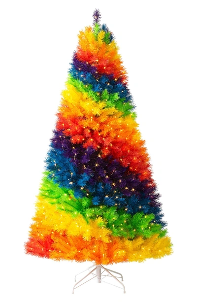 Treetopia Color Burst Rainbow Tree In Clear Led
