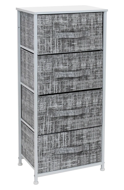 Sorbus 4-drawer Chest Dresser In Grey White