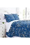 Southshore Fine Linens Blooming Blossoms Oversized Quilt Cover Set In Blue