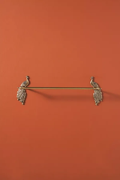 Anthropologie Ida Peacock Towel Bar In Brown