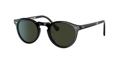 Oliver Peoples Gregory Peck 1962 Ov5456su 1005p1 Round Polarized Sunglasses In G-15 Polar