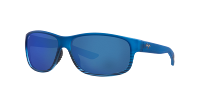 Maui Jim Unisex Polarized Sunglasses, Kaiwi Channel 62 In Blue Mir Pol