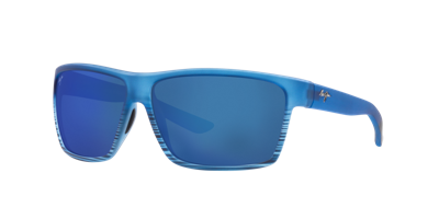 Maui Jim Unisex Polarized Sunglasses, Alenuihaha 64 In Blue Mir Pol