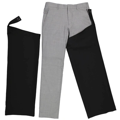 Burberry Mens Grey Casual Wool Trousers, Brand Size 44 (waist Size 29.5'')