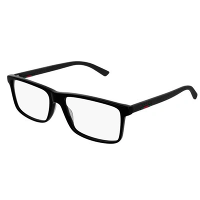 Gucci Transparent Rectangular Mens Eyeglasses Gg0424o 005 58 In N/a