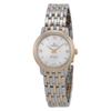 OMEGA DEVILLE MOTHER OF PEARL DIAL ROSE GOLD AND STAINLESS STEEL LADIES WATCH 42420246005002