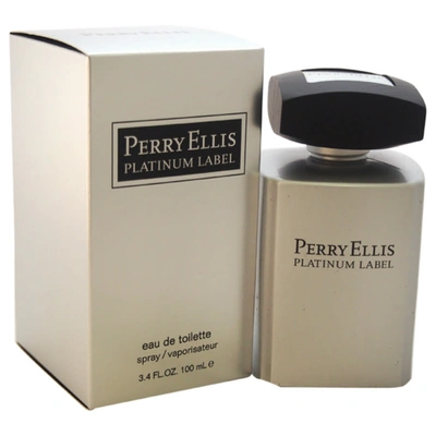 Perry Ellis Mens  Platinum Edt Spray 3.4 oz Fragrances 844061004146 In Purple,silver Tone