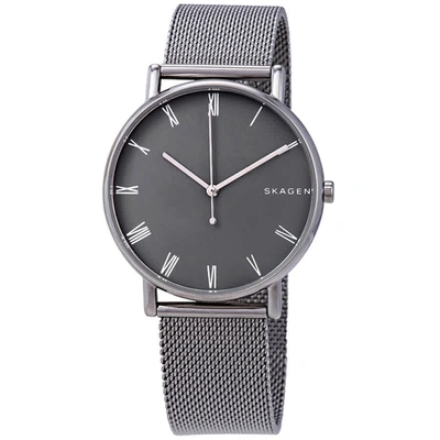 Skagen Men's Jorn Gunmetal Stainless Steel Mesh Bracelet Watch 41mm In Grey,silver Tone