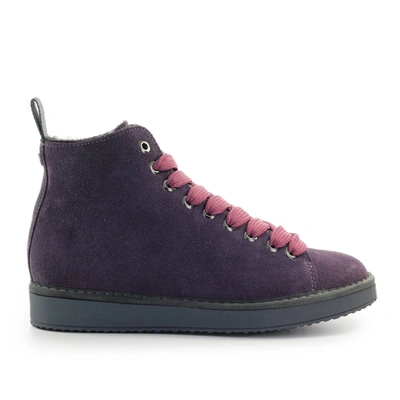 Pànchic Panchic  Purple Mauve Suede Ankle Boot In Grey