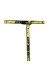 Off-white Classic Industrial Logo Jacquard Belt In Yellow - Black