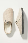 Birkenstock Zermatt Genuine Shearling Lined Slipper In Beige