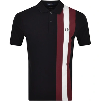 Fred Perry Bold Striped Polo T Shirt Black | ModeSens